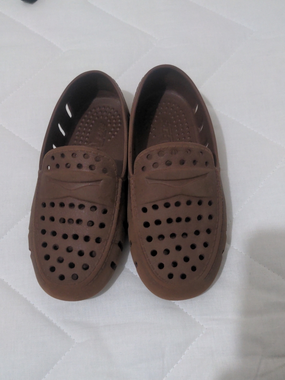 Kids Brown Water Shoes — Lightweight Breathable Slip-On